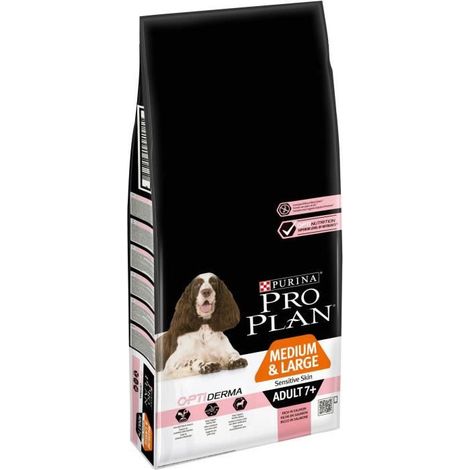 Croquettes Pro Plan Adulte Medium et Large Sensitive Skin +7 : 14 kg (1/2)