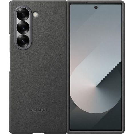 Étui en cuir écologique gris/gris pour Samsung Z Fold6F956 (EF-VF956PJEGWW)