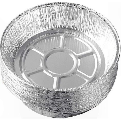 50-teilige Aluminium-Backform, Einweg-Antihaft-Grillpfanne für Heißluftfritteuse, Backofen und Küchenbehälter, praktisches Zubehör für Pizza und Grillen (1/5)
