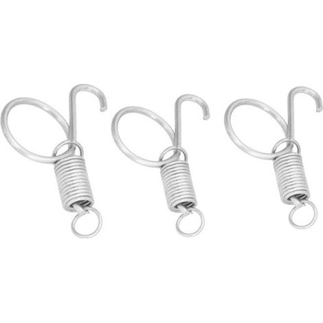 Crochet à ressort de porte de cage de lapin, lot de 20 pièces, accessoires de cage en métal pour élevage (1/4)