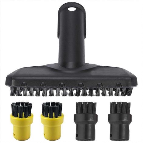 Têtes de brosse de rechange pour balai vapeur SC1, SC2, SC3, SC4 et SC5 - Petites brosses rondes pour nettoyeur vapeur à main (1/5)