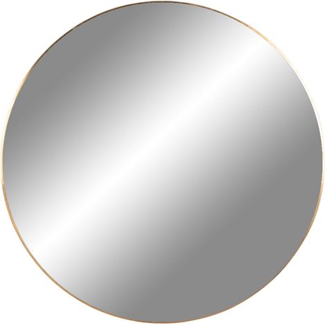 Jeanne Miroir Ø 40 cm, cadre en look laiton. (1/4)
