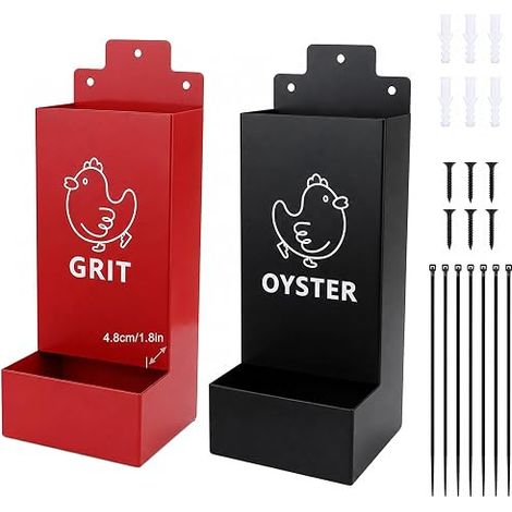 mangeoires automatiques pour poules - En métal - Distributeur automatique à gravité - Montage mural - Pour poules, canards et volailles (1/5)