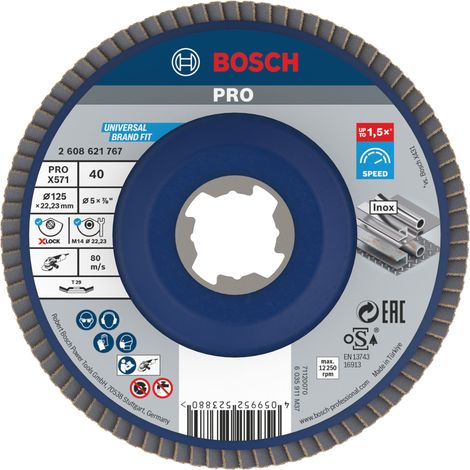 Bosch Accessories 2608621767 X-LOCK Fächerschleifscheibe Durchmesser 125 mm 1 St. (1/5)