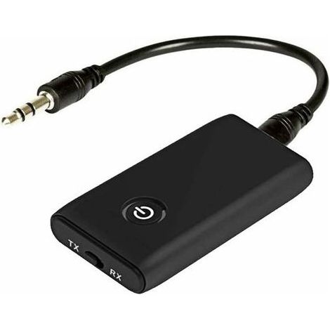 Transmetteur Bluetooth 5.0 Émetteur et Récepteur Adaptateur, Bluetooth 2 en 1 Adaptateur, Jack 3,5mm APTX et USB, Compatible avec TV/PC/Système Stéréo/Maiso (1/5)