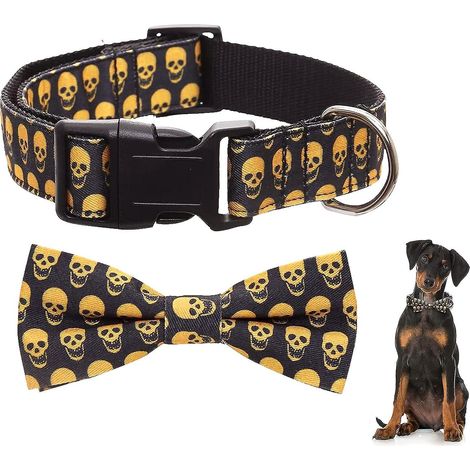 1 Noeud Papillon Pour Chien, Collier Pour Chien Avec Noeud Papillon Dtachable, Accessoires Pour Animaux De Compagnie Pour Halloween (1/5)