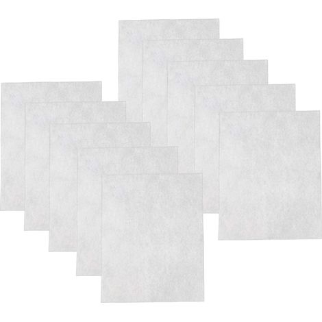 vhbw set di 10x filtro protettivo universale per aspirapolvere - bianco (1/4)