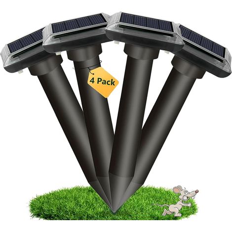 Répulsifs solaires Anti- Répulsif à ultrasons - Répulsif Solaire Contre Les Taupes- Répulsif Contre Les Taupes - Répulsif Contre Les campagnols (1/5)