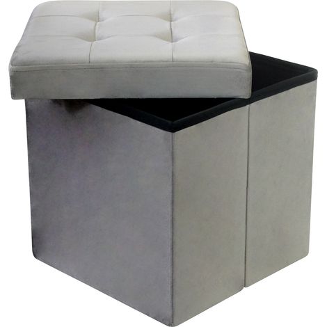 KATI - pouf quadrato in velluto (1/4)