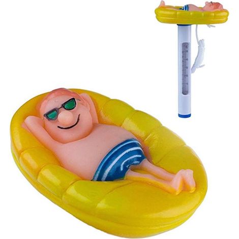 Thermomètre flottant de piscine à motif dessin animé, en plastique, pour piscine et baignoire (1/4)