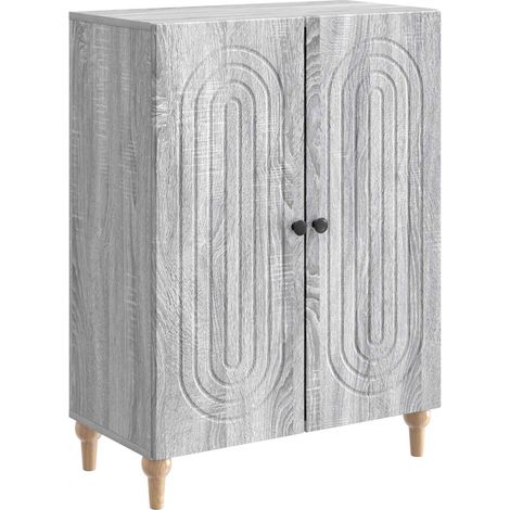 Sideboard Graues Sonoma 66 x 34,5 x 90 cm Holzwerkstoff vidaXL