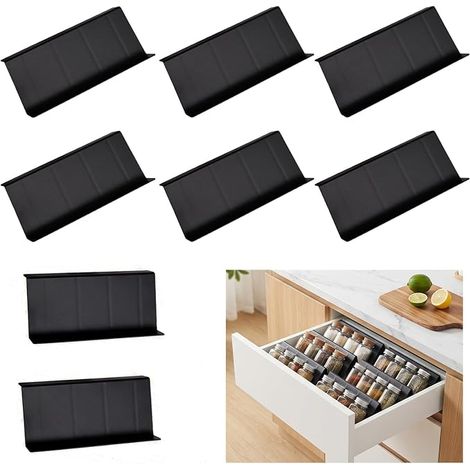 8 Piece Spice Storage Kitchen Drawer Storage Drawer Insert (1/5)
