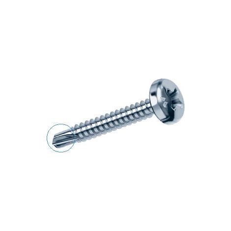 VITE AUTOPERFORANTE TC 4,8X25mm. Pz. 20 DRILLEXB. MUSTAD (1/3)
