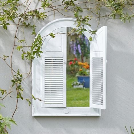 Louvre Classic Shutter Garden Mirror (1/2)