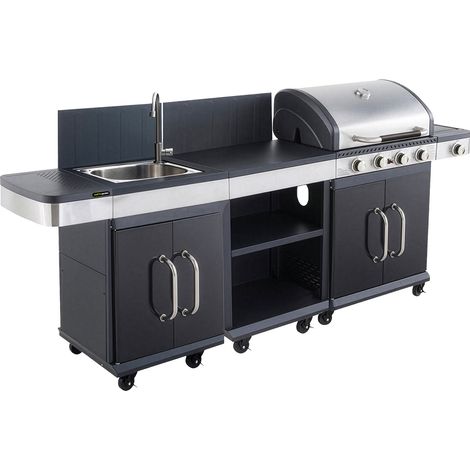 HAPPY GARDEN - COOK'IN GARDEN - Cuisine extérieure modulable FIDGI 4 avec housse (1/5)