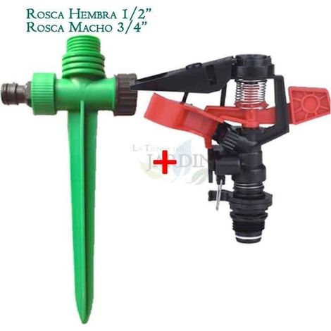 Sektorregner Landwirtschaft 1/2'', Reichweite 8-13 m + Erdungsstecker für Sprinkler