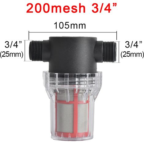 (G-Chine continentale) Tuyau d'arrosage avec filtre et raccord rapide en PE/PVC 25/32 mm pour système d'irrigation de jardin (1/5)