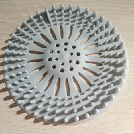 Grilles de bonde de douche, filtre en silicone pour attrape-cheveux de douche (1/4)