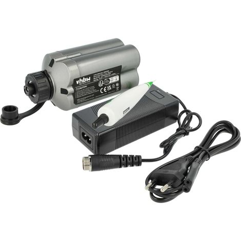 vhbw Cargador incl. batería (5000 mAh) compatible con Daiwa Tanacom 500, 750, Hyper 500FE, Bull 750, 1000 baterías Li-Ion