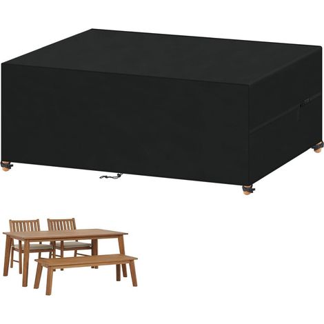 Abdeckhaube für Gartenmöbel 220x80x80cm, wasserdicht, 420D Oxford, winterfest (1/5)