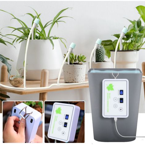 Sistema di irrigazione automatico per interni, in grado di supportare fino a 16 piante in vaso, con 100 modalità di irrigazione, kit di irrigazione a goccia automatico e ricaricabile, ideale per inter (1/5)
