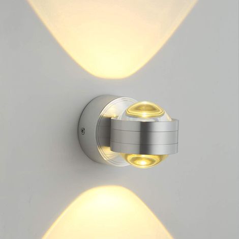 Applique murale LED 6W demi-globe blanc chaud [Classe énergétique A+] (1/5)