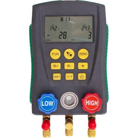 Irovami Manomètre numérique DUOYI DY517 pour réfrigération, testeur de pression et de vide, testeur de température et de vide pour systèmes CVC. (1/5)