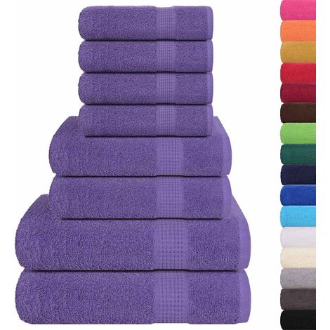 Ensemble de serviettes FROGN 8 pcs violet 360 g/m² (1/5)