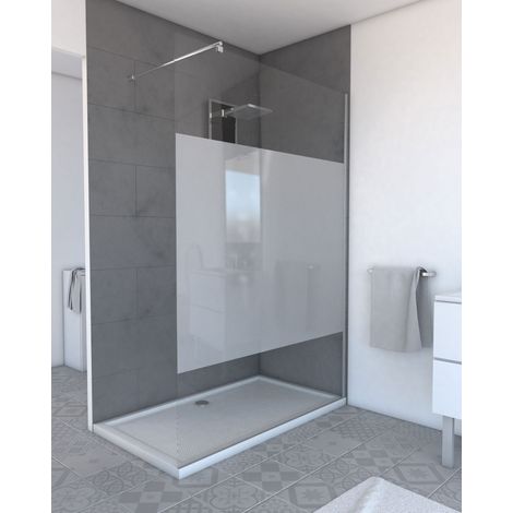 PACK MAMPARA DUCHA ACABADO PULIDO 140CM PERFIL CROMADO - MED: 140X200CM -PANEL DUCHA 140 + BARRA DE FIJACCION FREEDOM 2 TELESCOPICO (1/4)