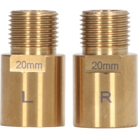 1 paire de rallonges de pédales vélo en acier 20mm dorées, espaceur de pédale pour pédales filetées 9/16 pouces (1/5)