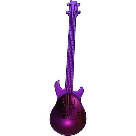 Cuillère Guitare - Acier Inoxydable - 12 cm - Pour Café Thé Dessert - 1 Pièce (1/2)