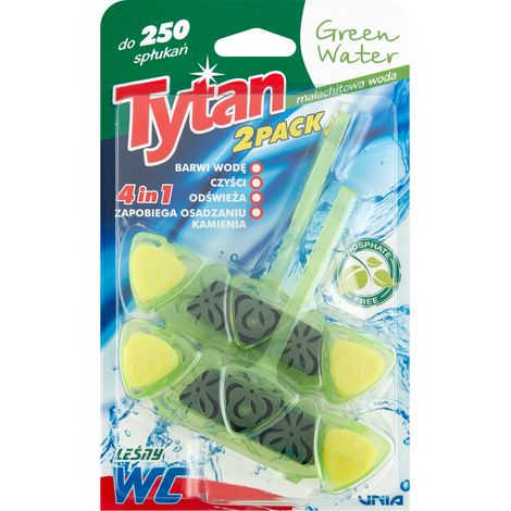 Colorante per WC Tytan Green Water 4 in 1 Foresta 2 x 40 g