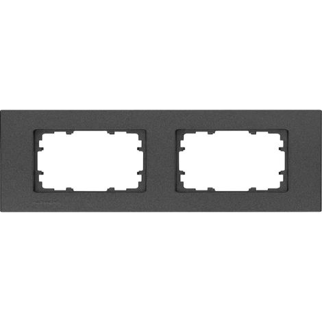 Rahmen 2 Elemente 161x90mm in Metallic-Carbon Siemens Delta MIRO 5TG11122 (1/2)