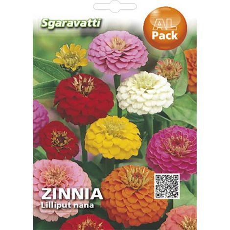 Semi per Prato Universale Fior di Zinnia Lilliput Nanna Sgaravatti 20 Pezzi (1/2)
