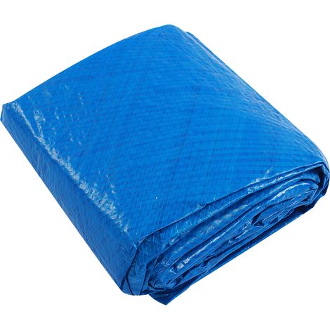 Bâche de piscine ronde en PE imperméable et anti-pluie/poussière, accessoires de protection, diamètre 335 cm (1/5)