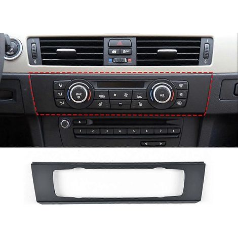 Cadre de garniture du panneau de commande de climatisation pour BMW Série 3 E90, E92, E93 (2004-2012) - panneau de cadre extérieur pour les boutons de climatisation sur la console centrale. (1/5)