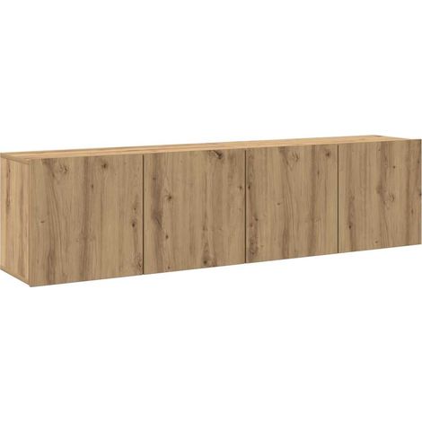 Maison Exclusive - Mobili TV a Parete 2pz Rovere Artigianale 80x30x41 cm