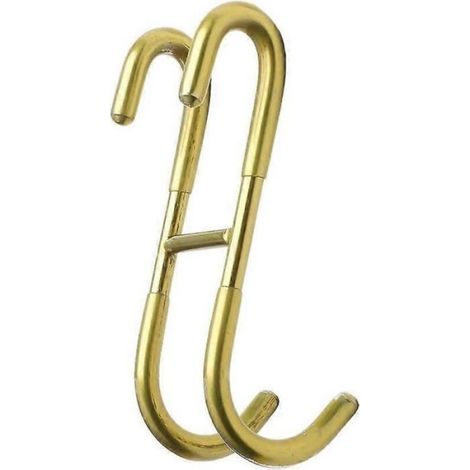 Crochet De Porte De Douche - Acier Inoxydable Doré - Revêtement Silicone Anti-rayures - Sans Perçage - Pour Salle De Bain - Lot De 1 (1/5)