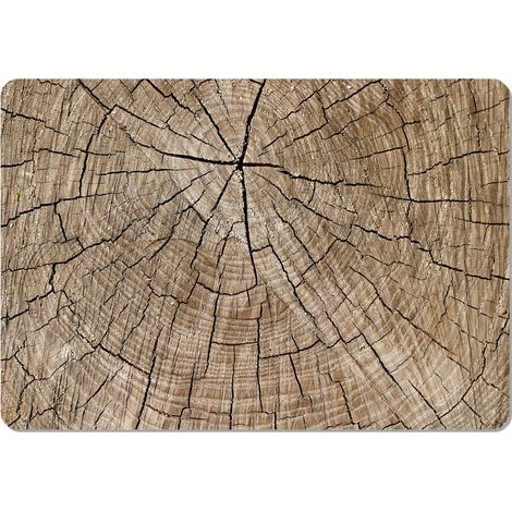 Salvamanteles rectangular de 29×42 cm, estampado roble - fieltro ecológico, lavable a 40 °C, Bertoni (1/4)
