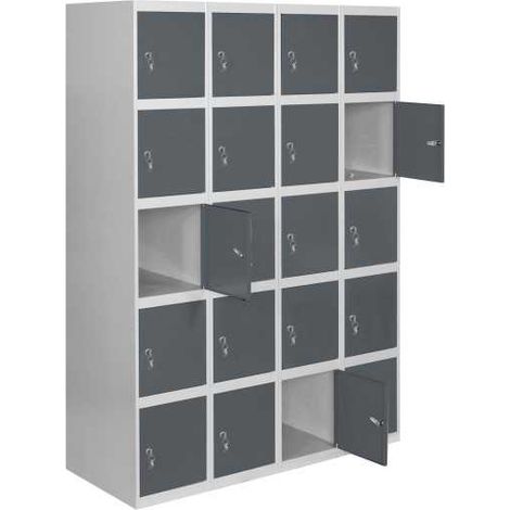 Taquilla 1800x1200x500 SIMONLOCKER PROFESIONAL 5 PUERTA 4/20 300(1200)BL/AN marca SIMONRACK