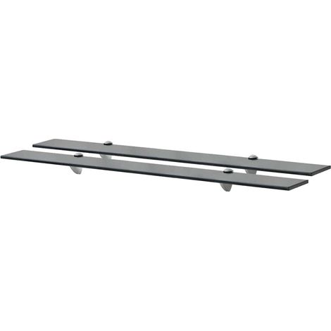 vidaXL Floating Shelves 2 pcs Glass 90x10 cm 8 mm (1/5)