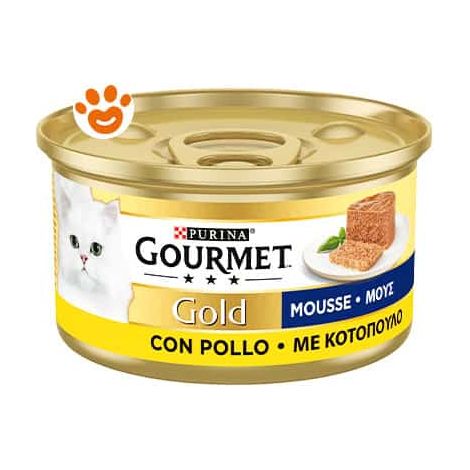 Purina Cat Gourmet Gold Mousse con Pollo - Lattina 85 Gr -