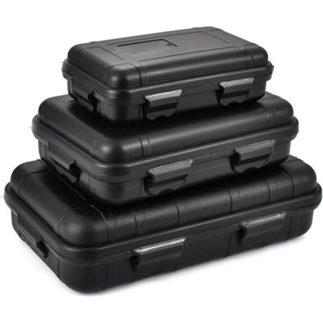 Boîte de Survie Extérieure XXL en PP, Noire, Antichoc et Étanche Format Léger à Transporter, Usage Urgence et Catastrophes Naturelles, Boîte à Outils D'urgence Multifonctionnelle (1/5)