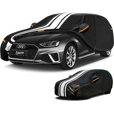 Bâche Voiture Break Étanche, Housse de Protection Voiture Extérieur Contre Pluie Soleil avec Serviette. Compatible avec A4 Avant, 3 Serie Touring, Passat Estate, V60. pour Wagon 460 à 480 cm (1/5)