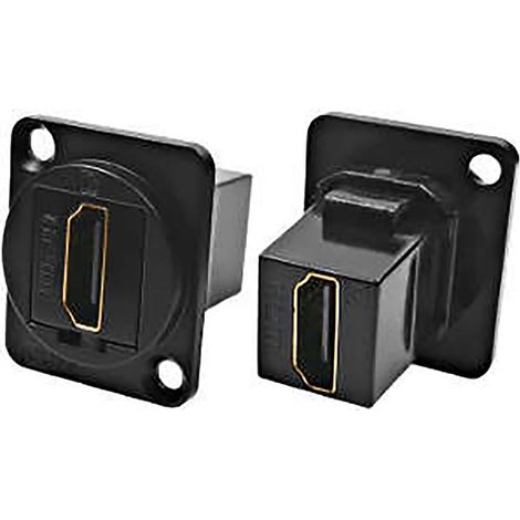 Connecteur HDMI traversant RS PRO Femelle 2 voies Type A Droit ( Prix pour 1 )