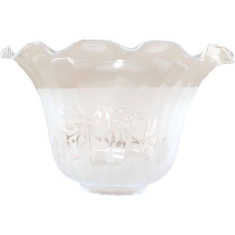 Tulipa de cristal GRANADA mate 10x17cm boca de 5cm