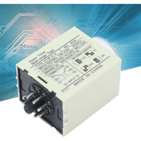 BERM® ST3PA-A Miniatur-Zeitrelais, 220 V Wechselstrom (1/5)