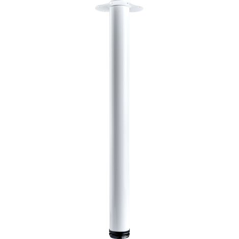 Hettich Tischbein 6,0 x 70 - 73 cm Stahl weiß - 1 Stück Tischbeine