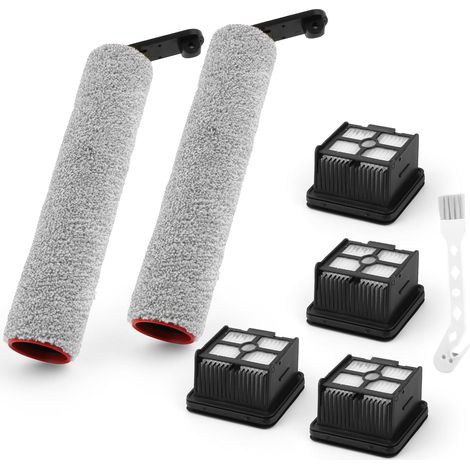 Accessoires pour aspirateurs Dreame H12 Pro / Dreame H12 Dual — Comprend 2 brosses rouleaux, 4 filtres HEPA et 1 brosse de nettoyage (Set de 7 pièces)