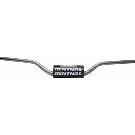 Manillar universal Renthal Fatbar de 28,6 mm, titanio negro, para Yamaha YZF 450 '07 con espuma protectora.
